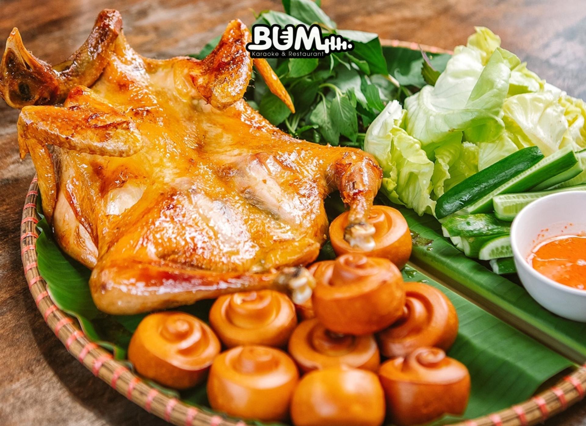 Gà nướng bánh bao